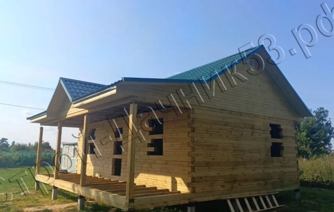 3 Брусовой дом 9х8 м, 72 М², Новгородская область, Старорусский район, деревня Ретле (4)